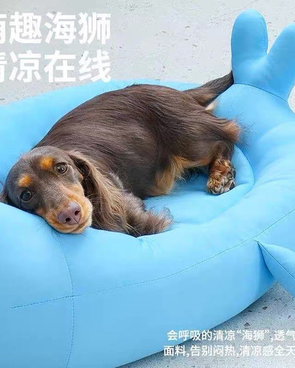 ZeZe Sea Lion Summer Cooling Pet Bed