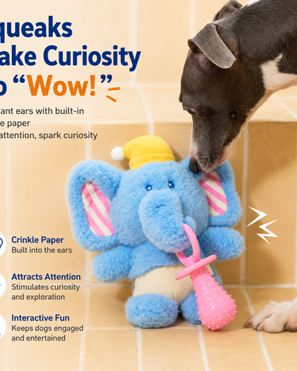 ZeZe Elephant Shape Dog Toy