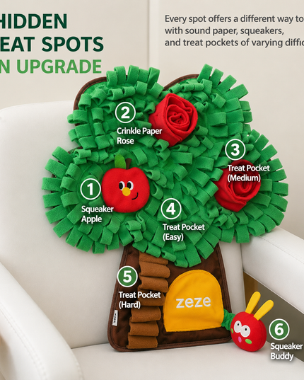ZeZe Dog Snuffle Mat-Apple Tree