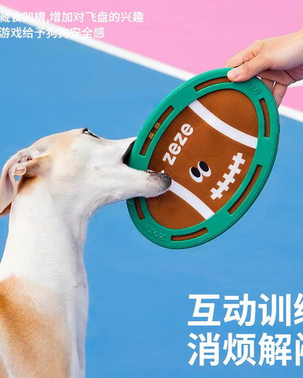 ZeZe Flying Football Disc Dog Toy