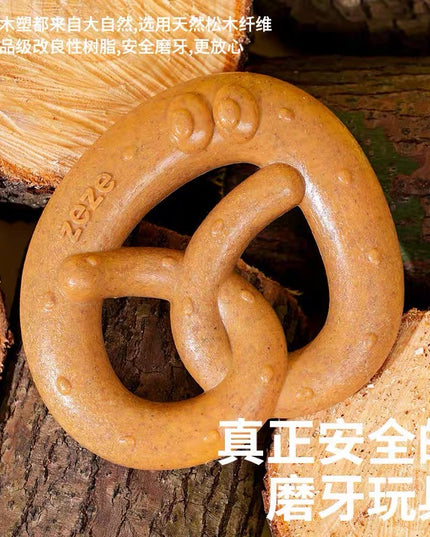 ZeZe Pretzel Shaped Dog Dental Chew Toy