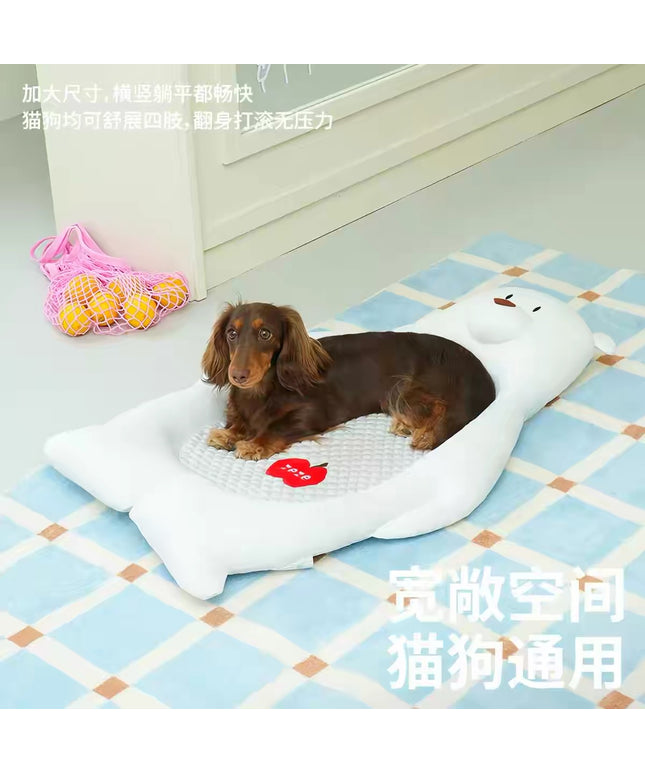 Zeze Polar Bear Shaped Pet Cooling Mat-L80×W51×H30 cm