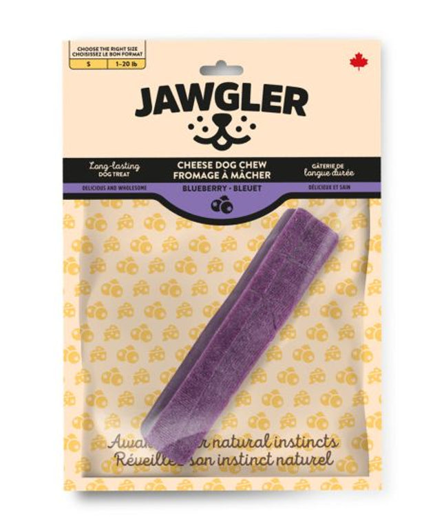 Jawgler Cheese Dog Chew Blueberry, Small 55g