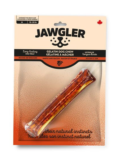 Jawgler Gelatin Dog Chew Bacon/Maple, Medium