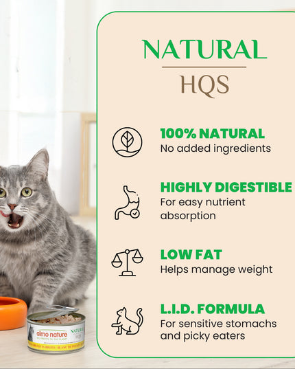 Almo Nature HQS Natural Cat Food - Chicken Drumstick In Broth - 70g