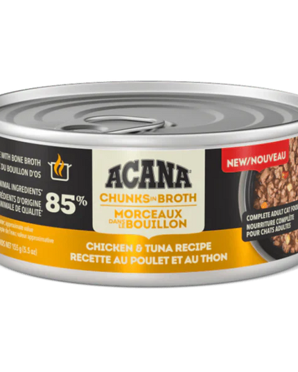 ACANA Chunks in Broth Chicken & Tuna Recipe Complete Cat Food 5.5oz