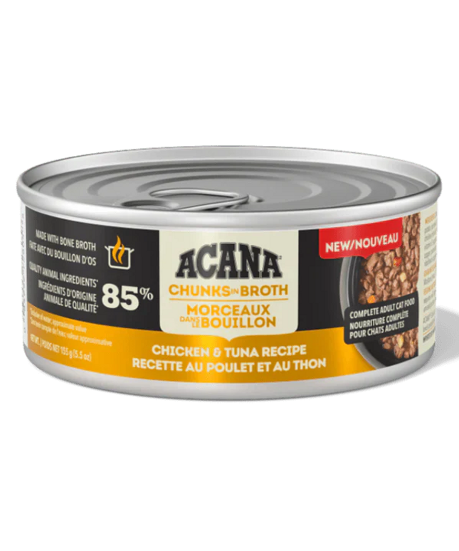 ACANA Chunks in Broth Chicken & Tuna Recipe Complete Cat Food 5.5oz