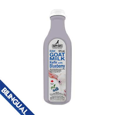 Happy Days Raw Goat Milk Kefir with Blueberry - 975ml