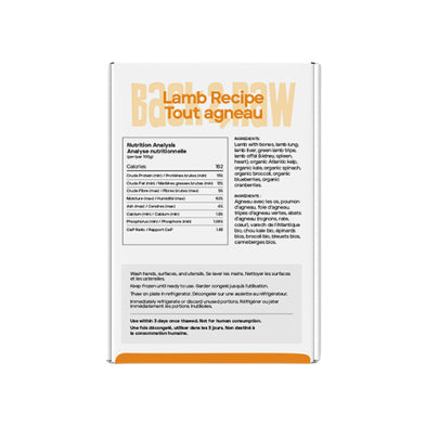 Back2Raw™ Complete Lamb Recipe Frozen Dog Food 4lb