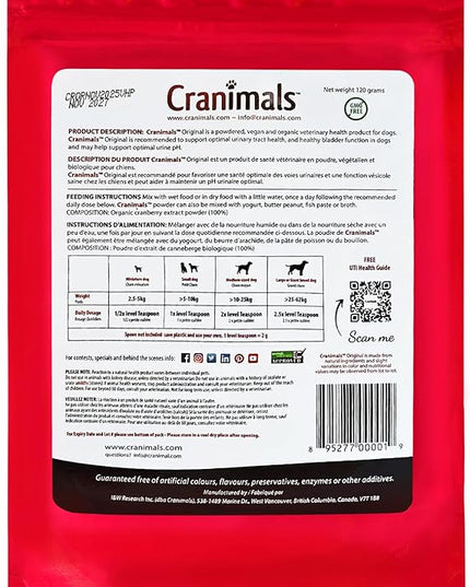 Cranimals Original Urinary Tract Supplement for Dogs