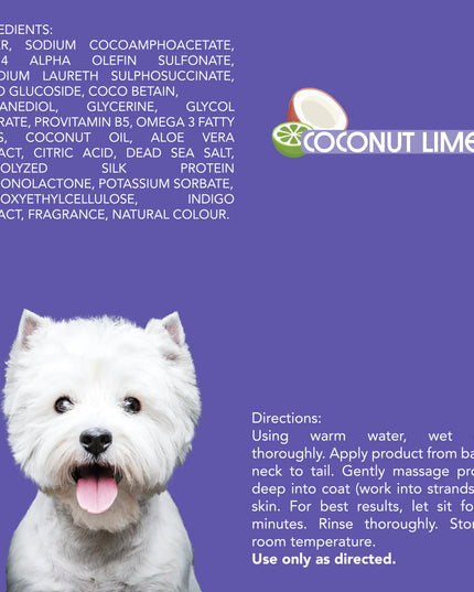 SOOS All Natural Ultra White Hypoallergenic Pet Shampoo - 500ml/16oz