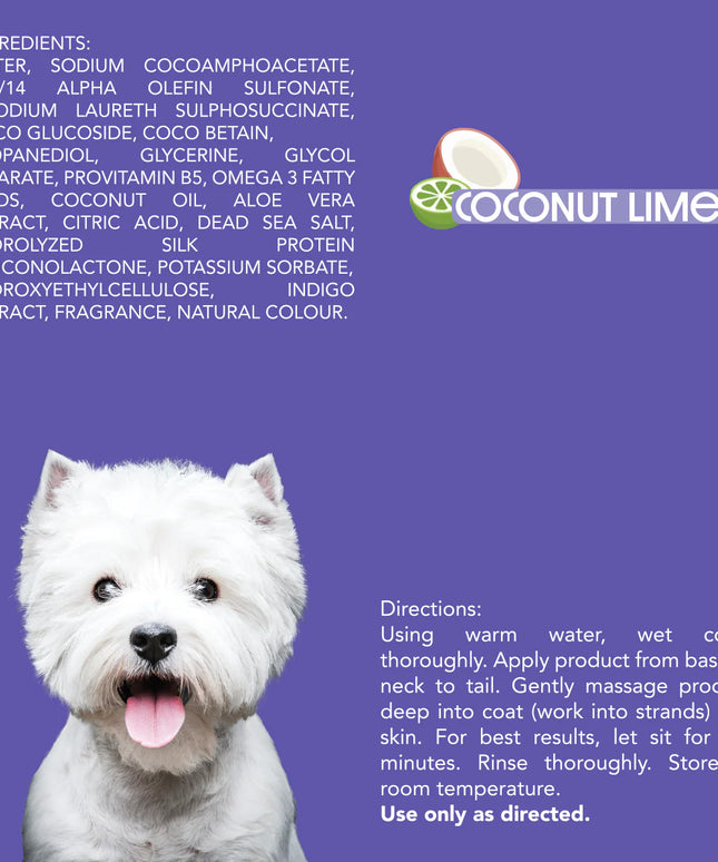 SOOS All Natural Ultra White Hypoallergenic Pet Shampoo - 500ml/16oz