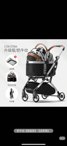 Bello Pet Stroller with Removable Carrier, Foldable