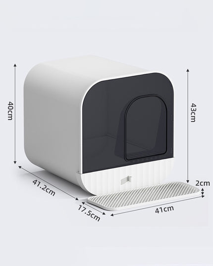 Enclosed, Easy to Clean Cat Litter Box with Drawer (3 colours)