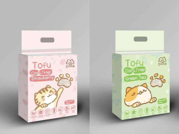 Furever Pets Tofu Cat Litter 2.4kg Strawberry / Greentea Scented