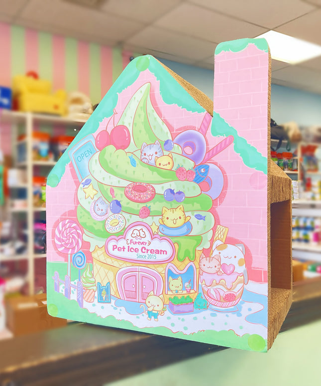 Furever Pets Ice Cream Cat Scratching House