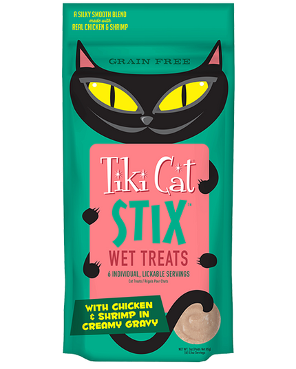 Tiki Cat® STIX™  Chicken & Shrimp(6 per pouch)