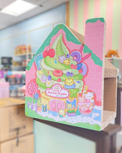 Furever Pets Ice Cream Cat Scratching House
