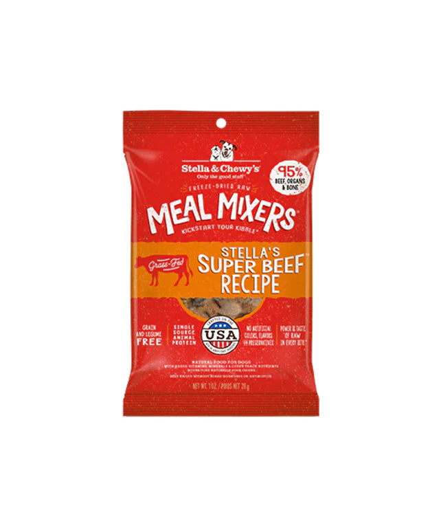 Stella & Chewy's Stella's Super Beef Freeze-Dried Raw Meal Mixer for Dog - 28g/1oz
