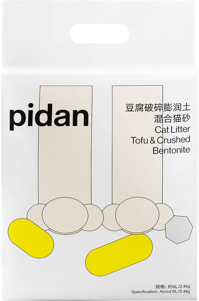 pidan Original Composite Cat Litter: Original Tofu + Crushed Bentonite