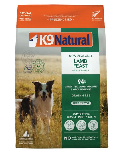 K9 Natural Lamb Feast Freeze-Dried Dog Food - 4 Sizes