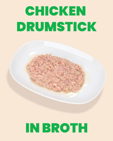 Almo Nature HQS Natural Cat Food - Chicken Drumstick In Broth - 70g