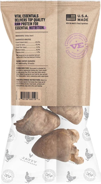Vital Essentials® RAW BAR Freeze-Dried Raw Turkey Hearts Dog Treat