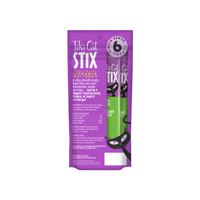 Tiki Cat® STIX™ with Duck in Creamy Gravy Wet Cat Treat  (6 per pouch)
