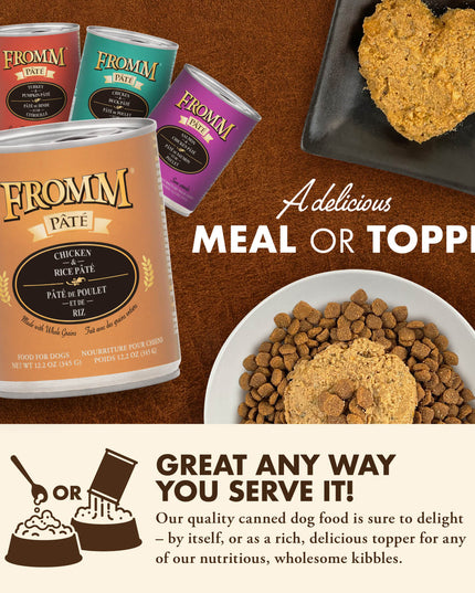 Chicken & Rice Pâté Dog Canned Food - 345g/12.2oz