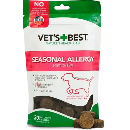 Vets Best, Seasonal Allergy Support Soft Dog Chews 4.02oz