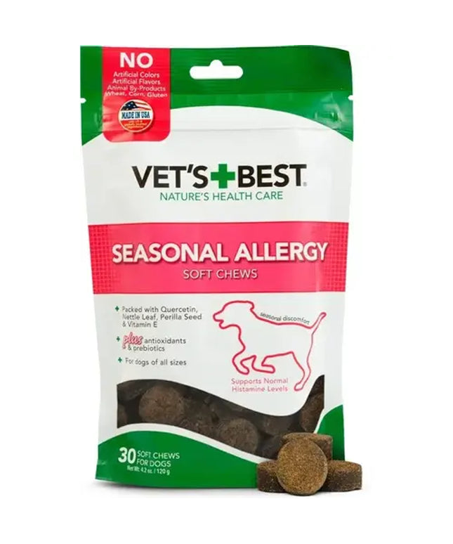 Vets Best, Seasonal Allergy Support Soft Dog Chews 4.02oz