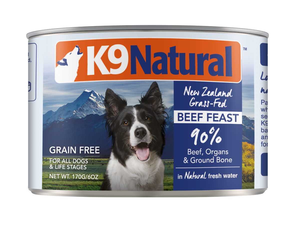 K9 Natural Canned Dog Food 170g （5 flavor options）