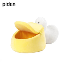 Pidan 宠物床 - 鹈鹕型，含银鱼猫薄荷玩具