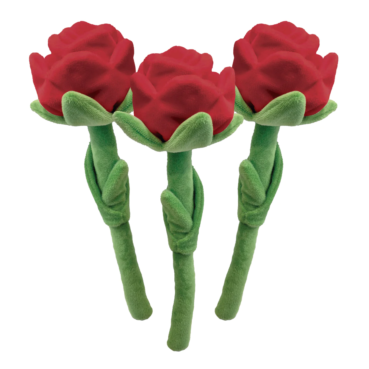 Foufou Brands Foufit Florals Hide 'n Seek Plush Roses Fun Dog Toys, Valentine Flowers