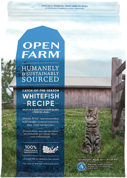 Open Farm 时令白鱼干猫粮（4 磅）