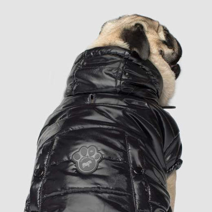 Canada Pooch Shiny Puffer Vest Black