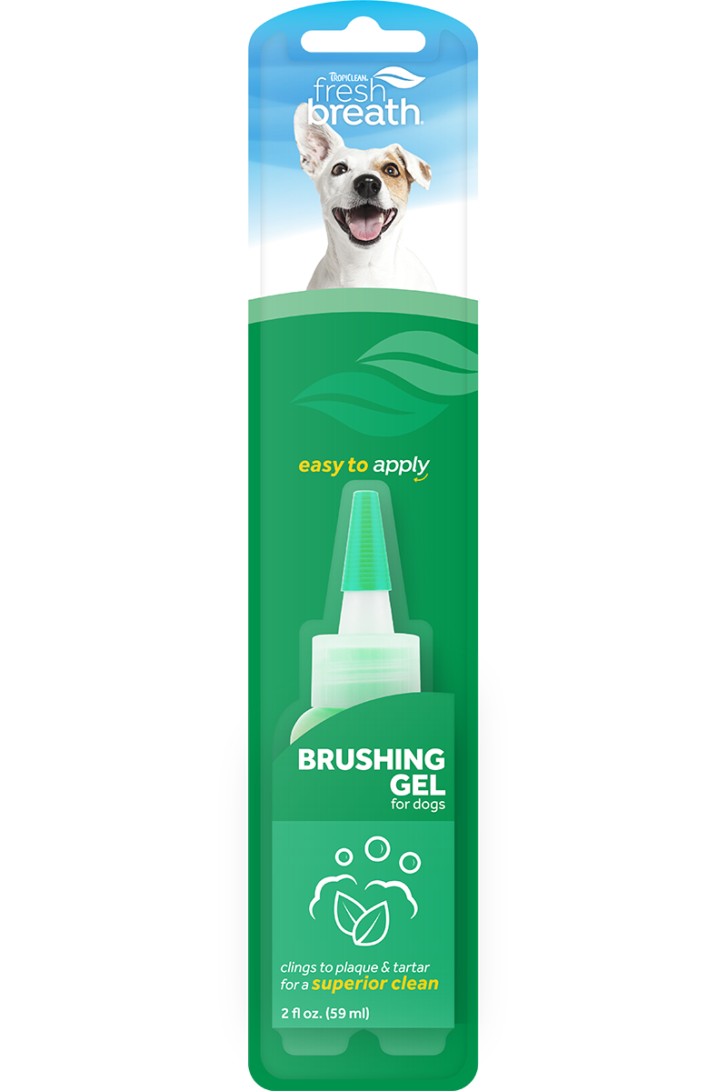 Tropiclean Fresh Breath Dental & Oral Care Brushing Gel for Dogs (59mL)