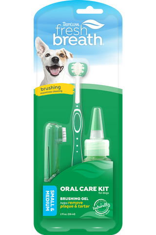Tropiclean 清新口气口腔护理套装，适用于中小型犬