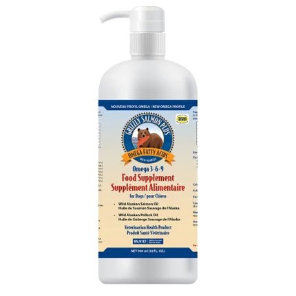 Grizzly Pet Products Omega Salmon Plus™ Supplement for Pets - 3 Size