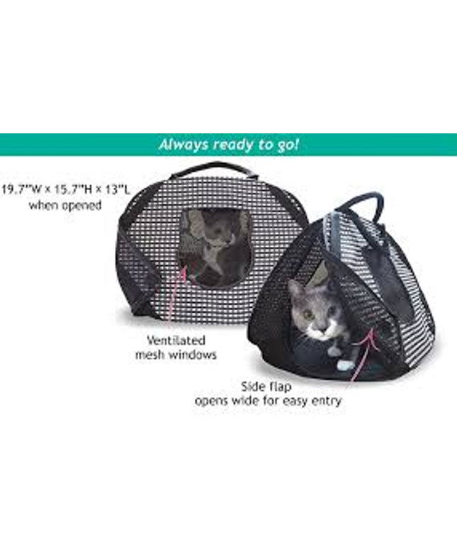 Neco Ichi Ultralite 弹出式猫笼（黑色）