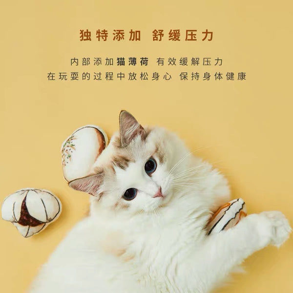 Vetreska 中国菜套装猫和小狗玩具
