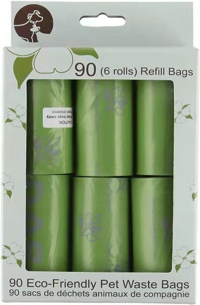 One for Pets 90 Large Size Eco-Friendly Pet Waste Bags (6 Rolls)