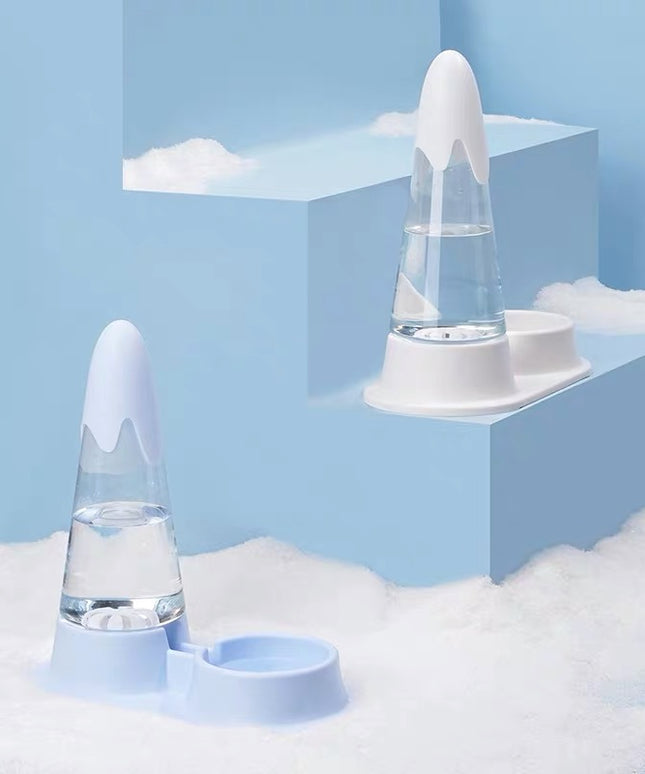 ZeZe Pet Water Bowl Snow Mountain Shaped