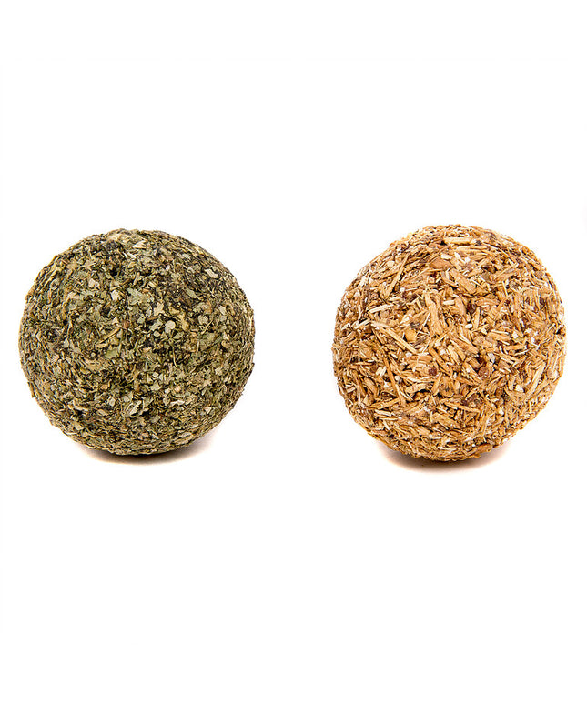 Natural Cat Toy Catnip/Silver Vine Fitness Ball Combi