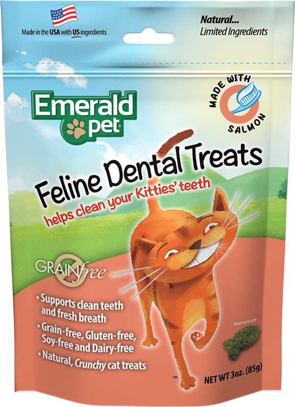 Emerald Pet Dental Cat Treat - Natural, Grain Free
