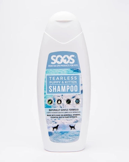 SOOS Natural Dead Sea Tearless Puppy & Kitten Pet Shampoo