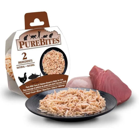 PureBites 野生金枪鱼和鸡胸肉 – 猫零食搅拌机 50 克