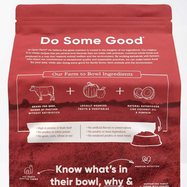 Open Farm Grass-Fed Beef Adult Dog Dry Food
