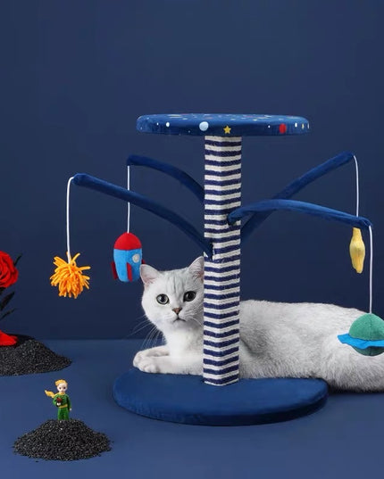 ZeZe Galaxy Series Cat Scratcher Poll and Toy