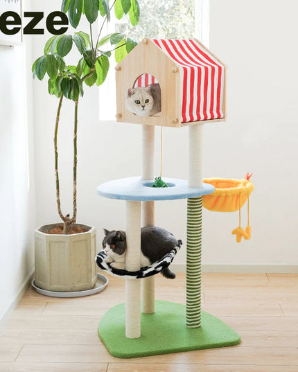 ZeZe Farm Cat Condo Cat Tree